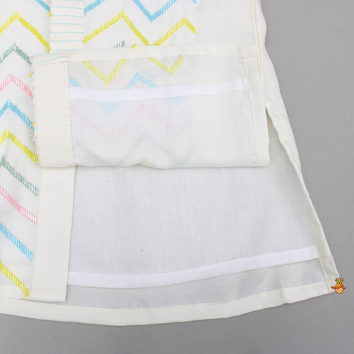 Pre Order: Multicolour Cut Dana Embroidered Kurta And Pyjama