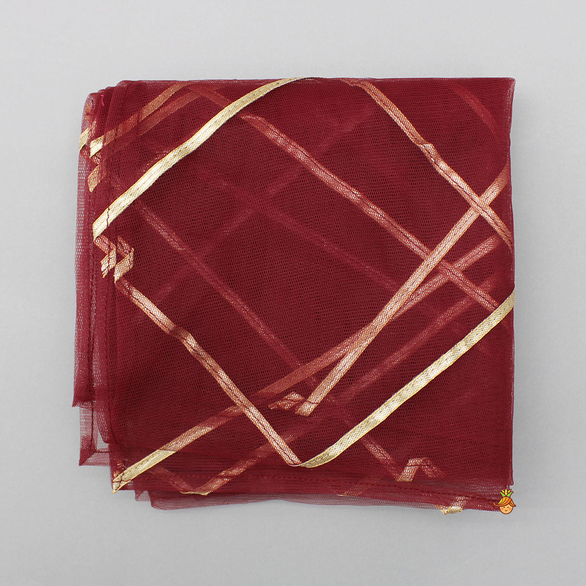 Pre Order: Maroon Embroidered Kurti And Tulip Dhoti
