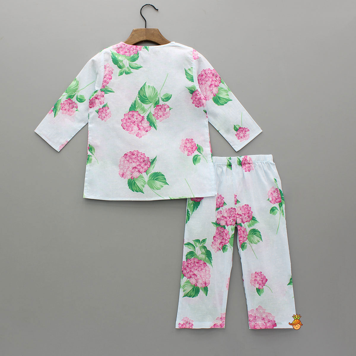 Pre Order: Floral Printed Top And Pyjama