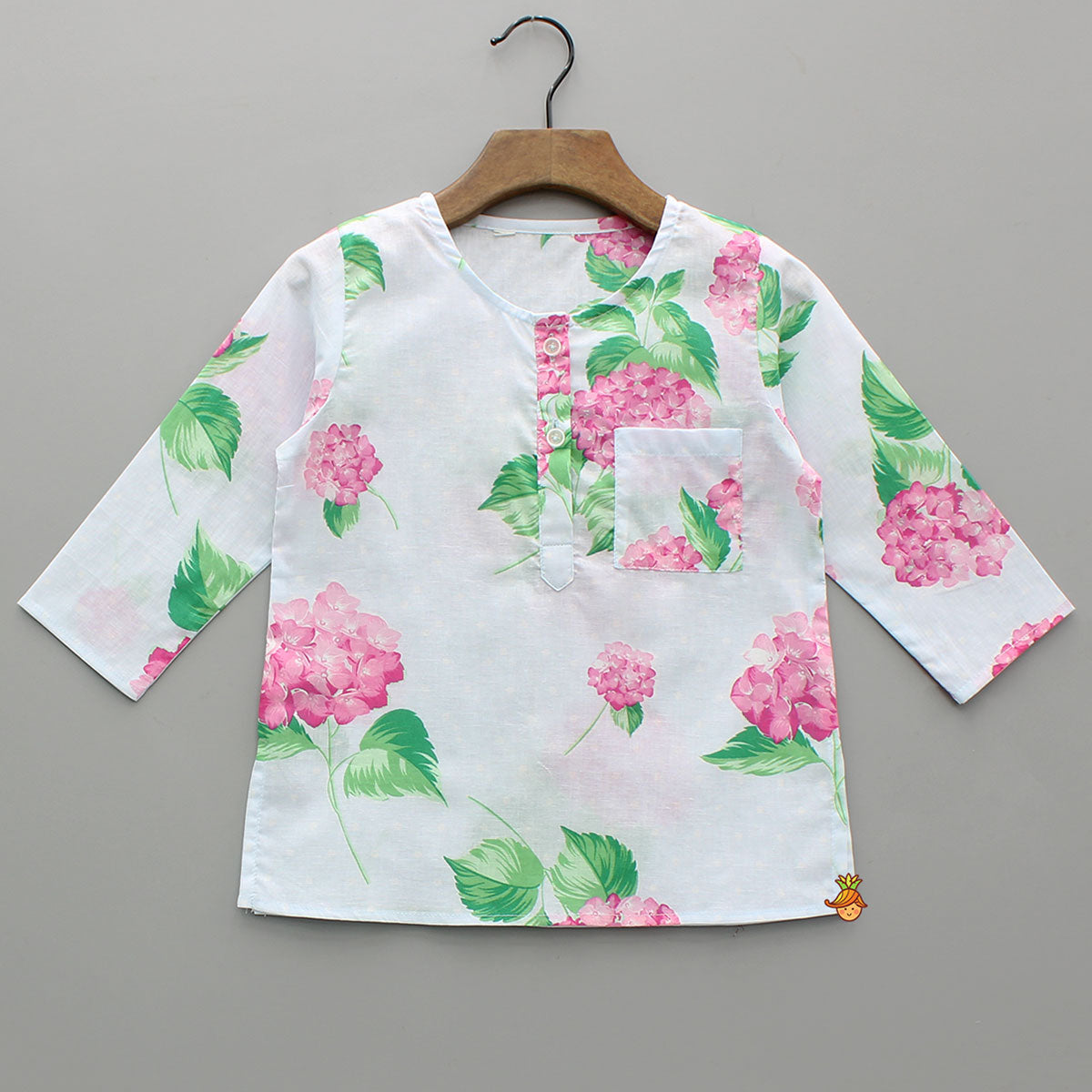 Pre Order: Floral Printed Top And Pyjama