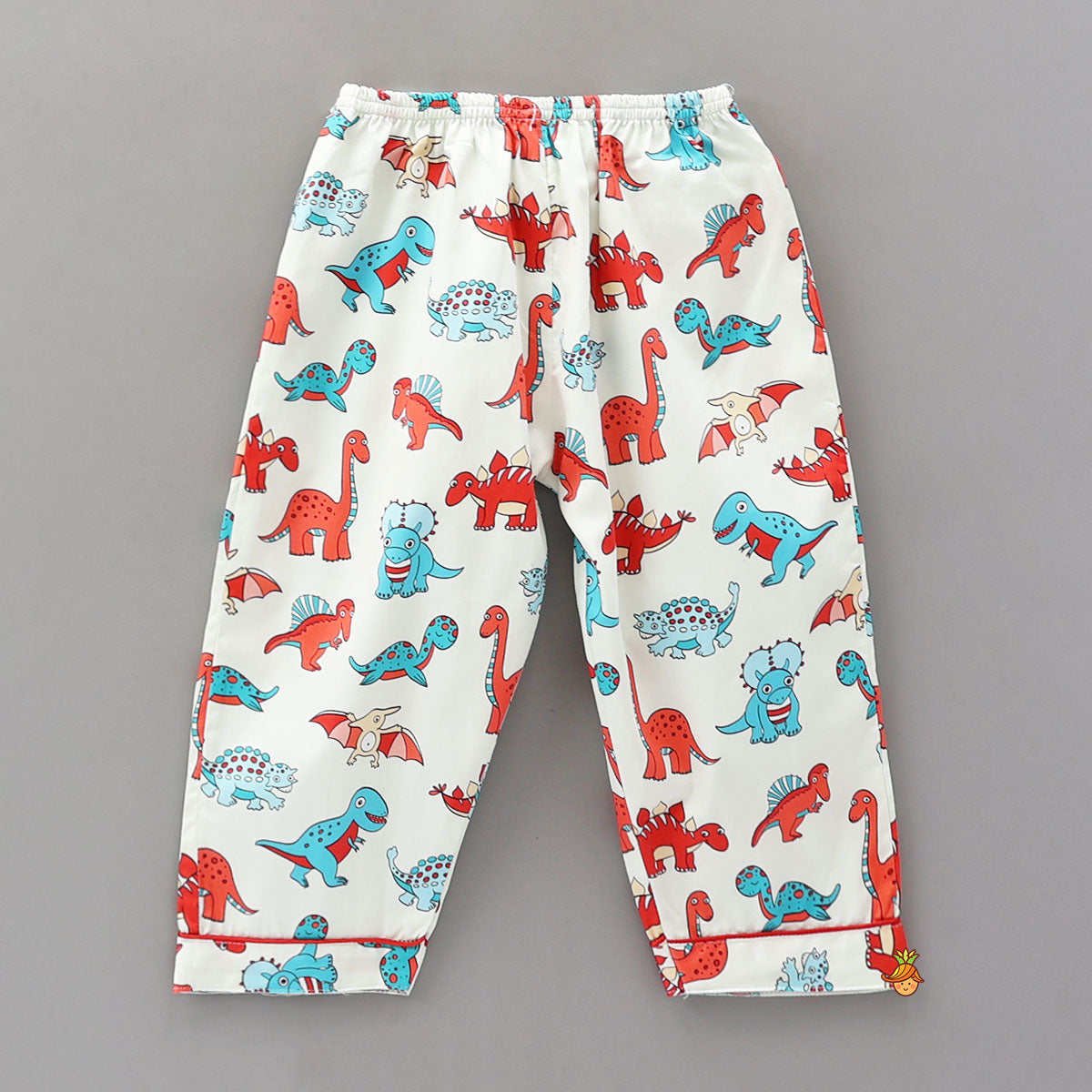 Pre Order: Multicolour Dinosaur Printed Sleepwear