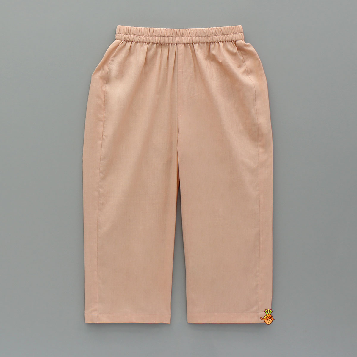 Pre Order: Peach Embroidered Kurta And Pyjama