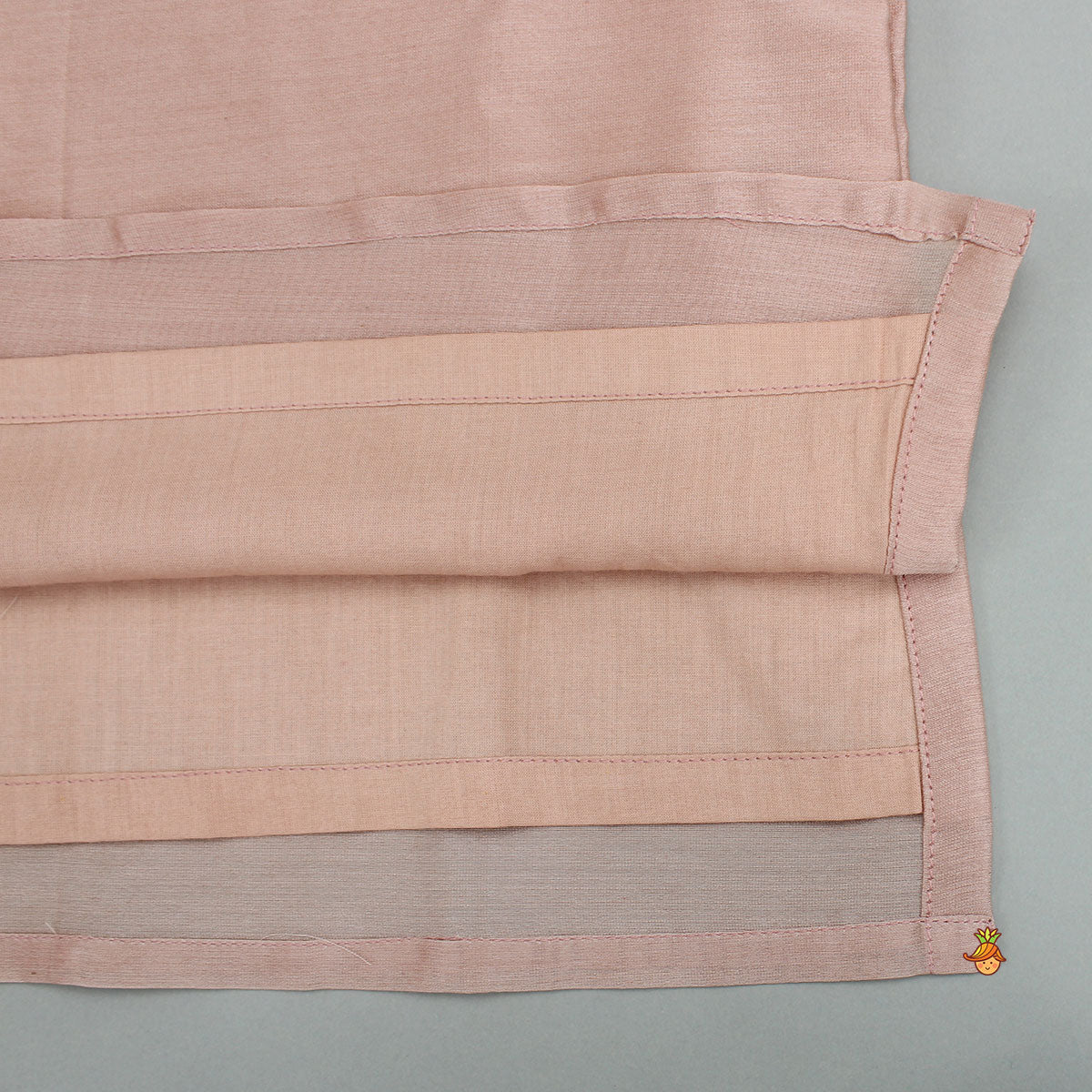Pre Order: Peach Embroidered Kurta And Pyjama