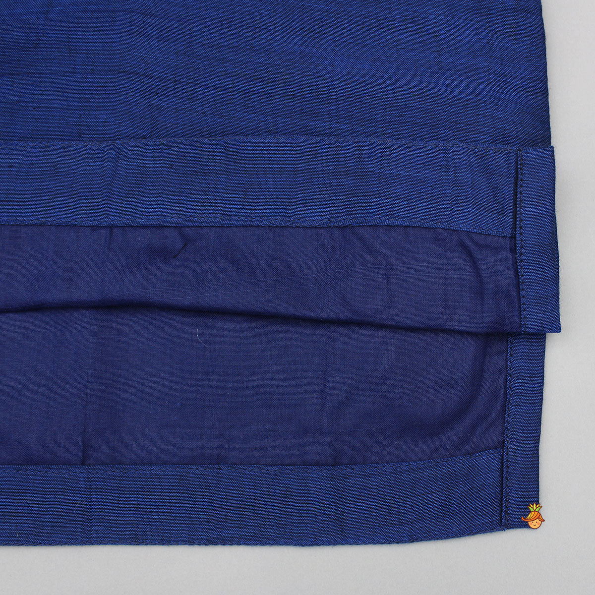 Pre Order: Blue Kurta And Beige Dhoti