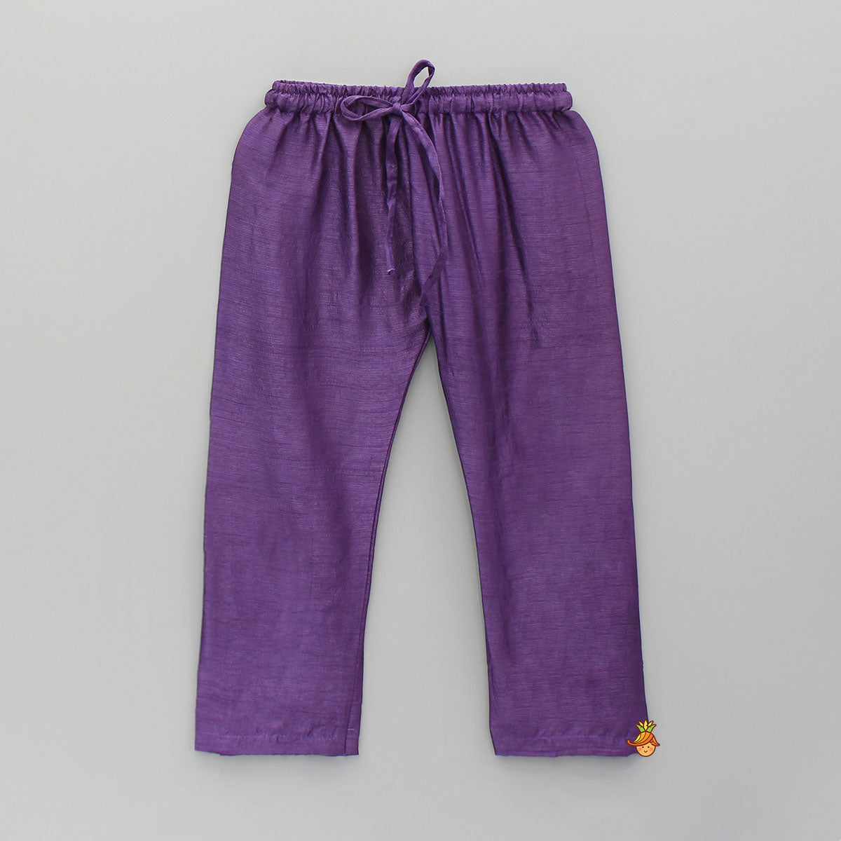 Pre Order: Bandhani Printed Purple Kurta And Pyjama