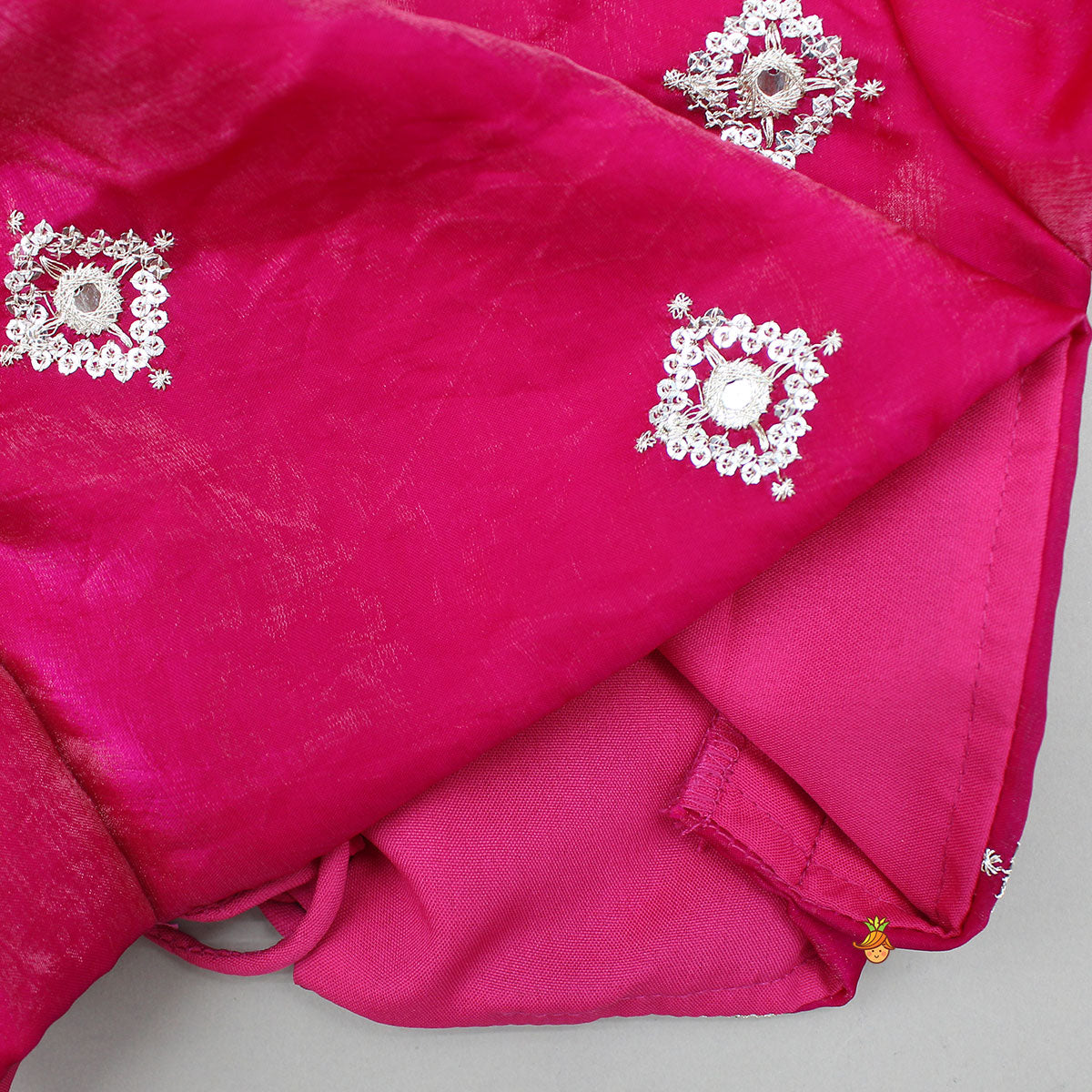 Pre Order: Pink Embroidered Top And Lehenga