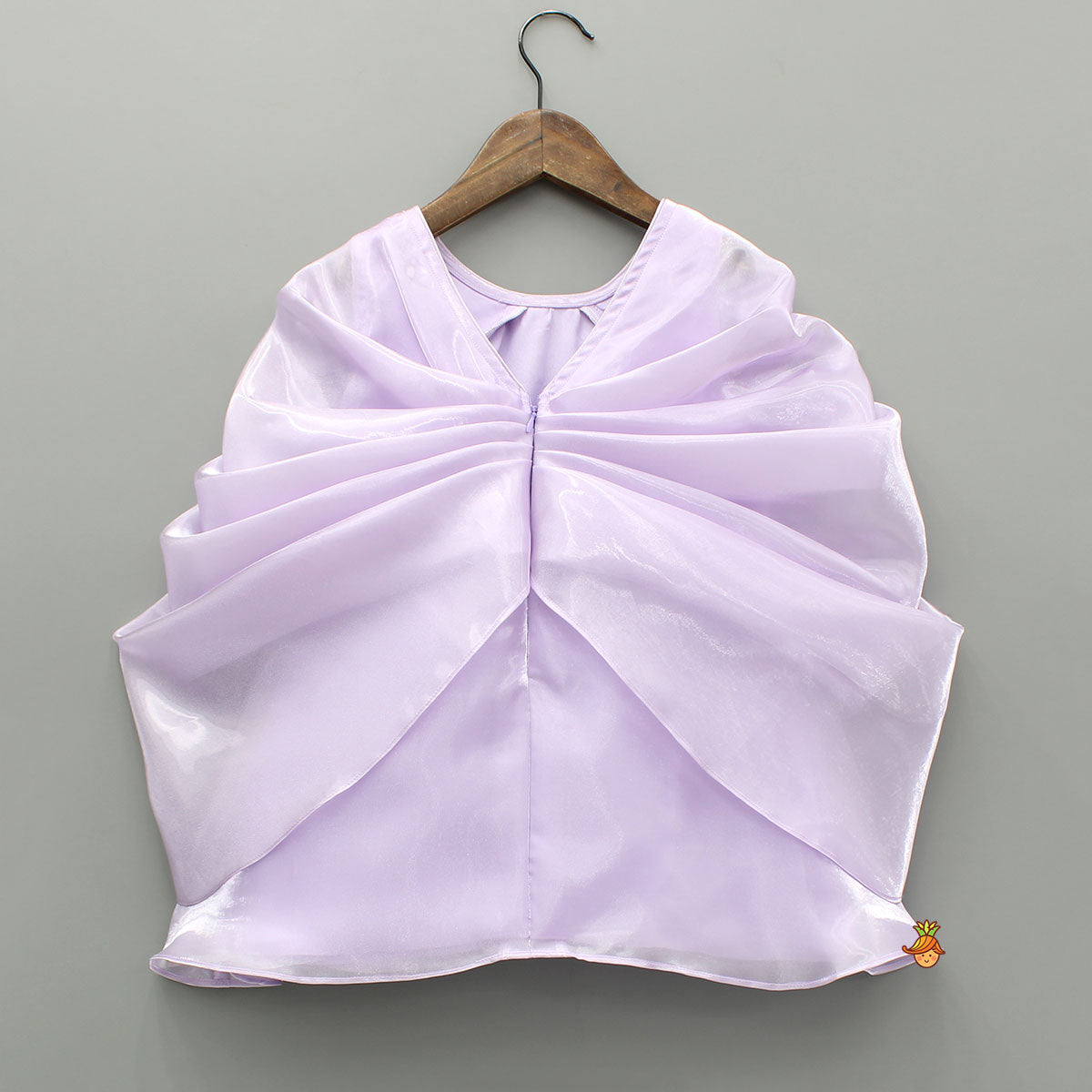 Pre Order: Lavender Artificial Flowers Embellished Dress