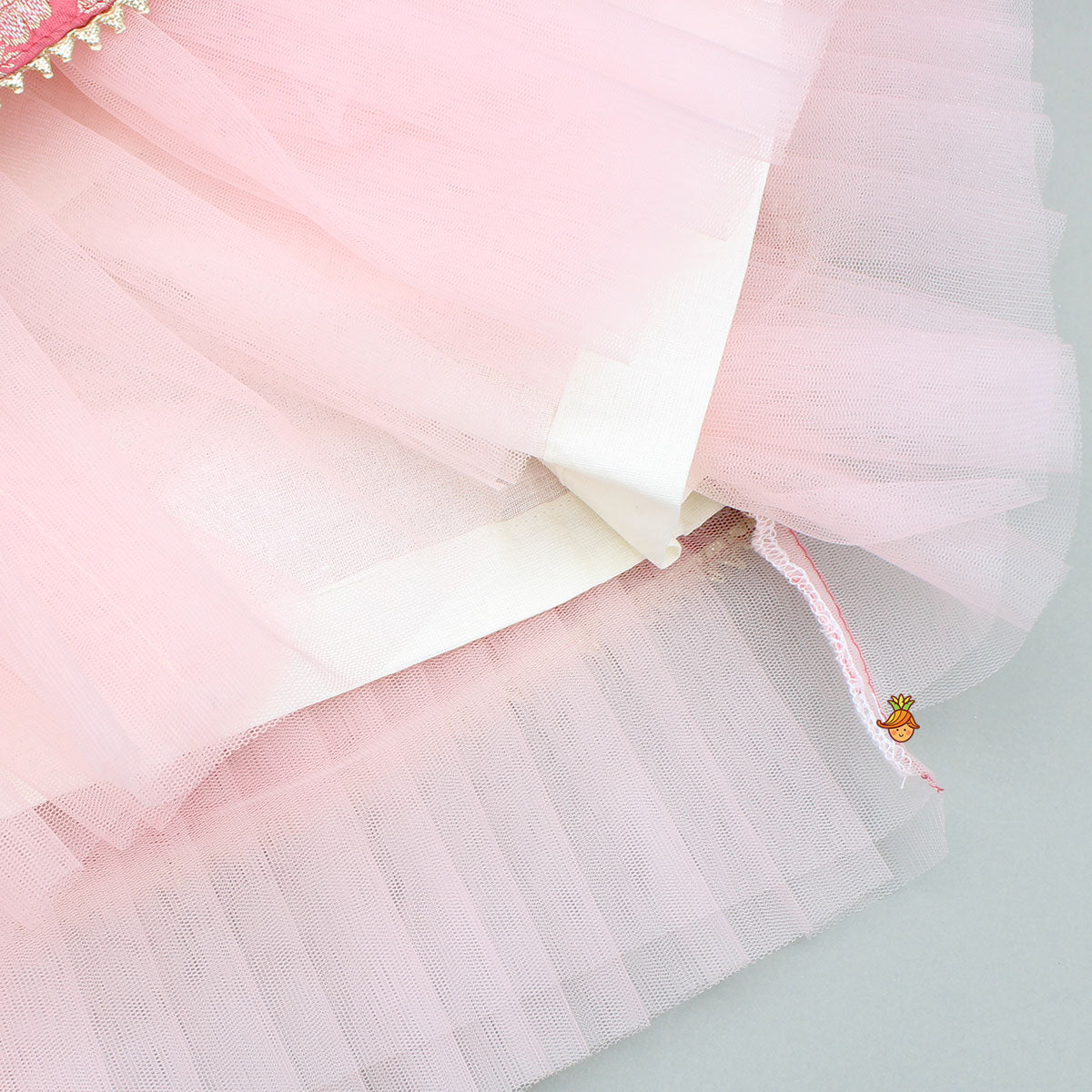 Pre Order: Elegant Banarsi Peach Lehenga