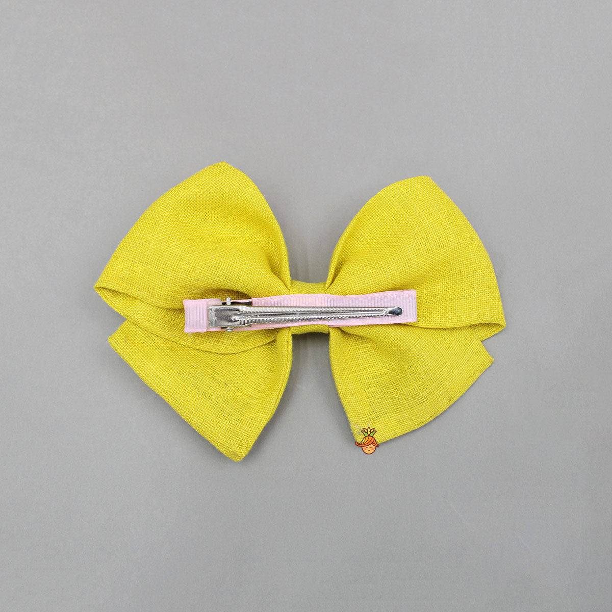 Yellow Rainbow Embroidered Bowie Hair Clip