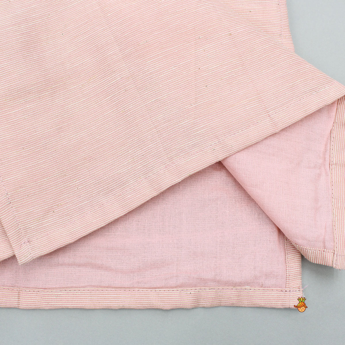 Pre Order: Pink Chanderi Kurta With Stylish Embroidered Jacket And Pyjama