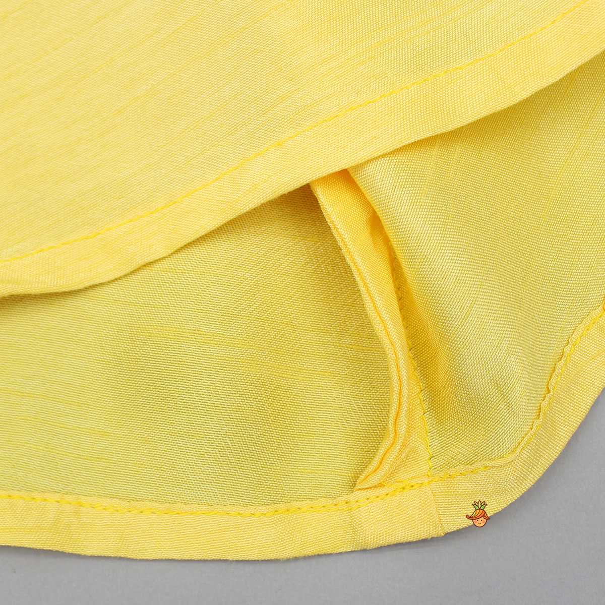 Pre Order: Yellow Embroidered Kurti And Flared Palazzo