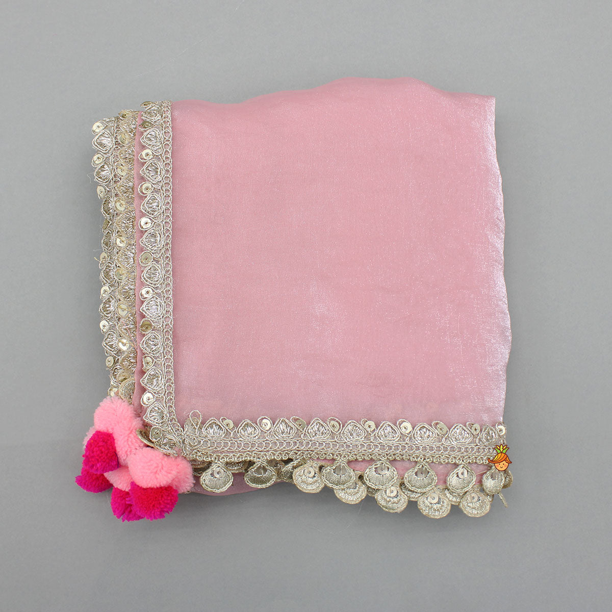 Pre Order: Pink Embroidered Anarkali With Dupatta