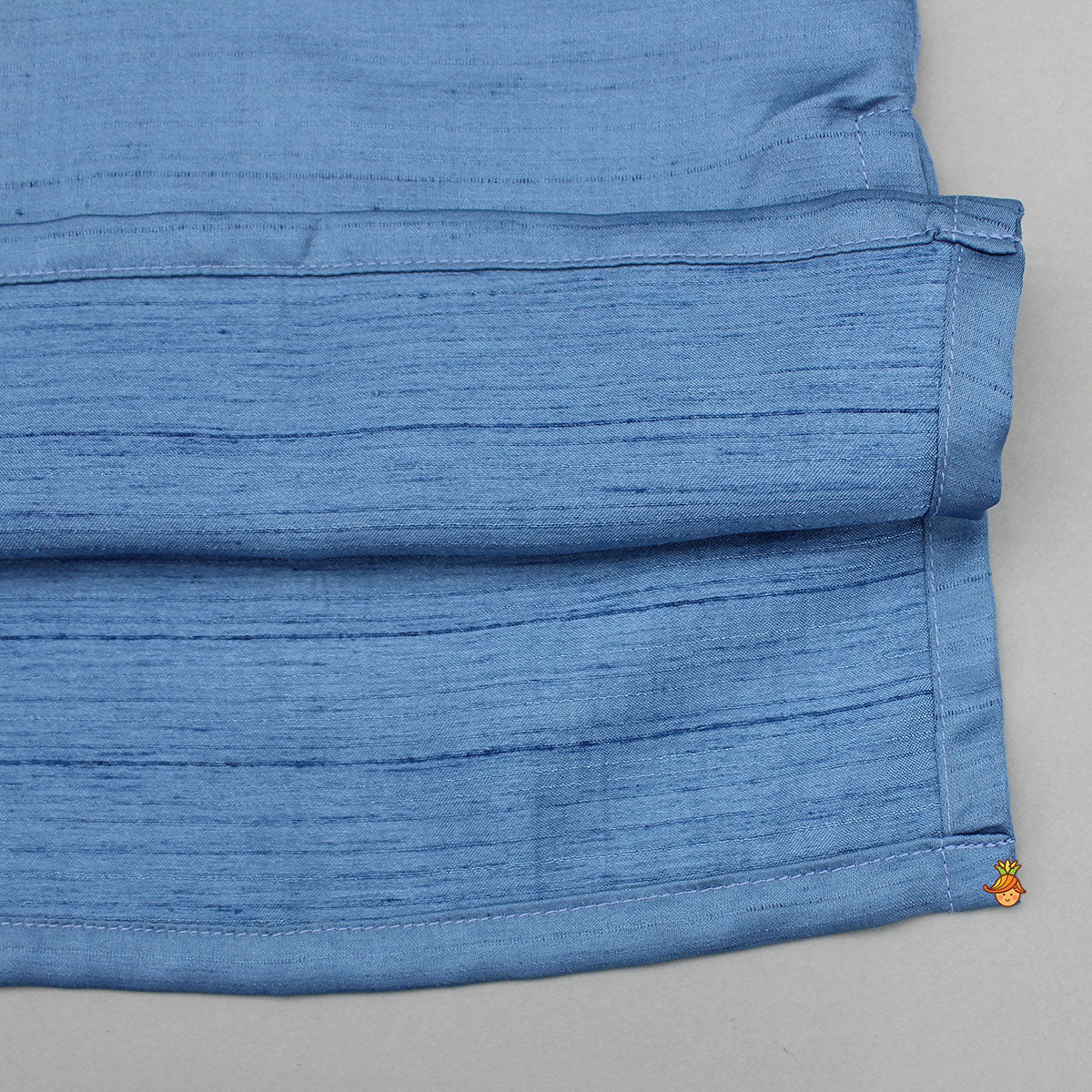 Pre Order: Blue Kurta With Embroidered Jacket And Pyjama