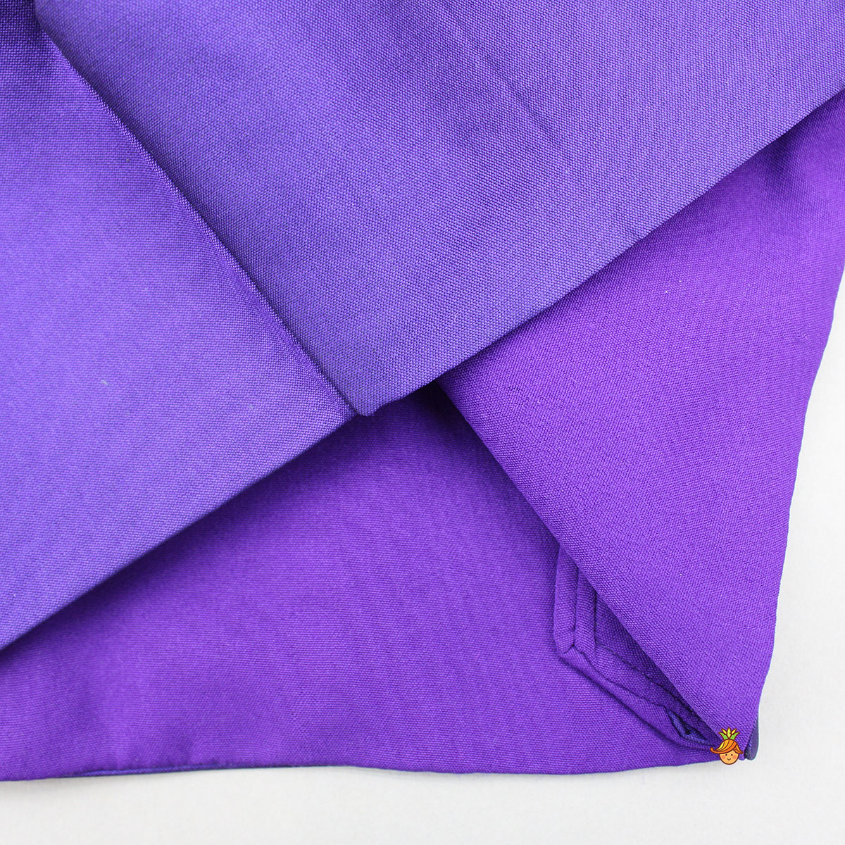 Pre Order: Purple Embroidered Top And Lehenga With Long Embellished Cape