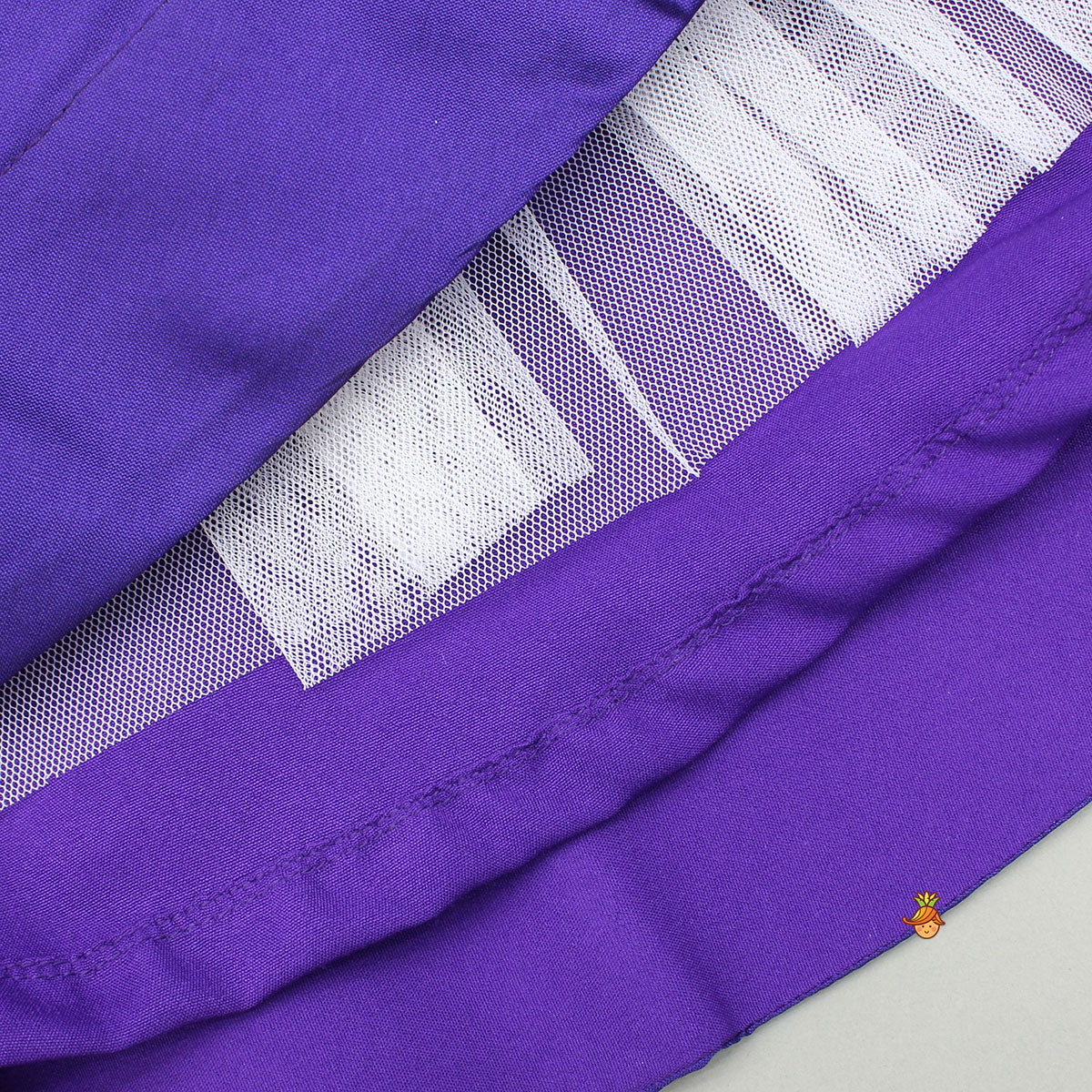 Pre Order: Purple Embroidered Top And Lehenga With Long Embellished Cape