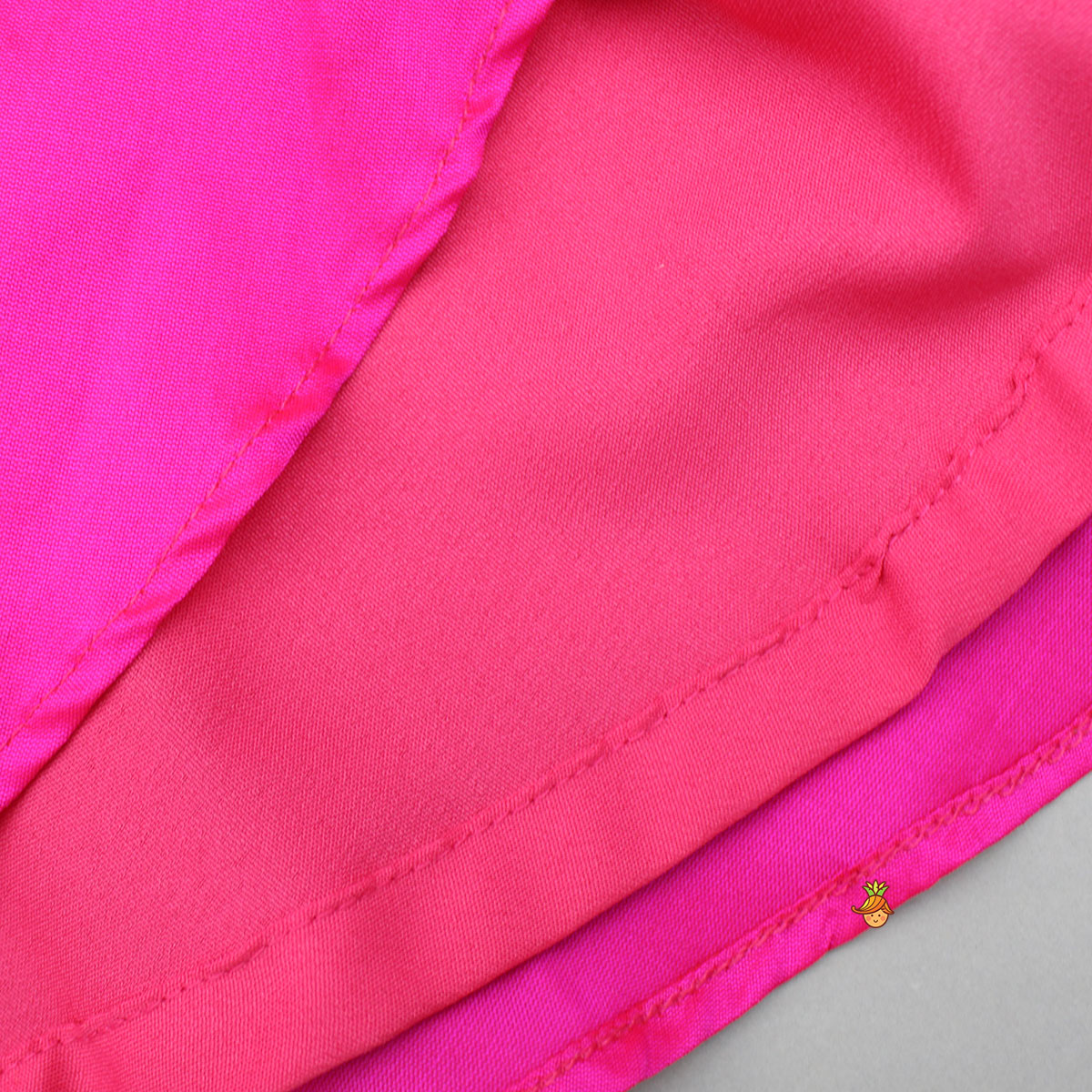 Pre Order: Pink Embroidered Kurti With Attached Jacket And Tulip Pant