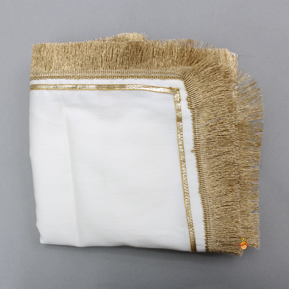 Pre Order: Wrap Style Lace Detailed Anarkali With Dupatta