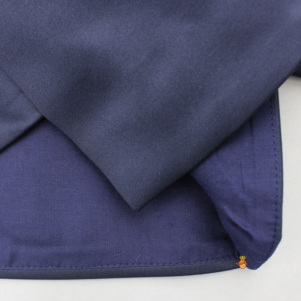 Pre Order: Blue Embroidered Blazer Jacket Style Top And Pant