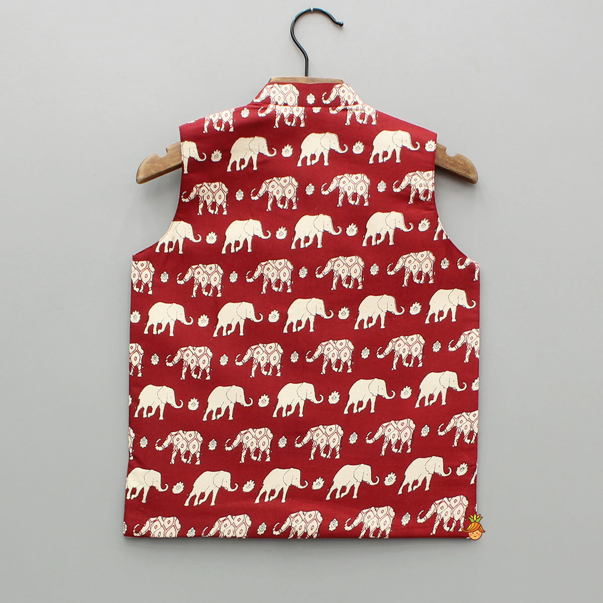 Pre Order: Multicolour Elephant Printed Jacket