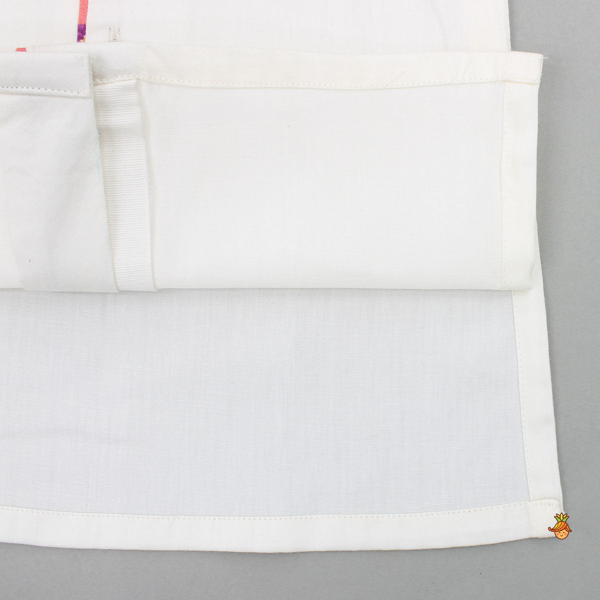 Pre Order: Off White Kurta With Floral Printed Jacket And Pyjama