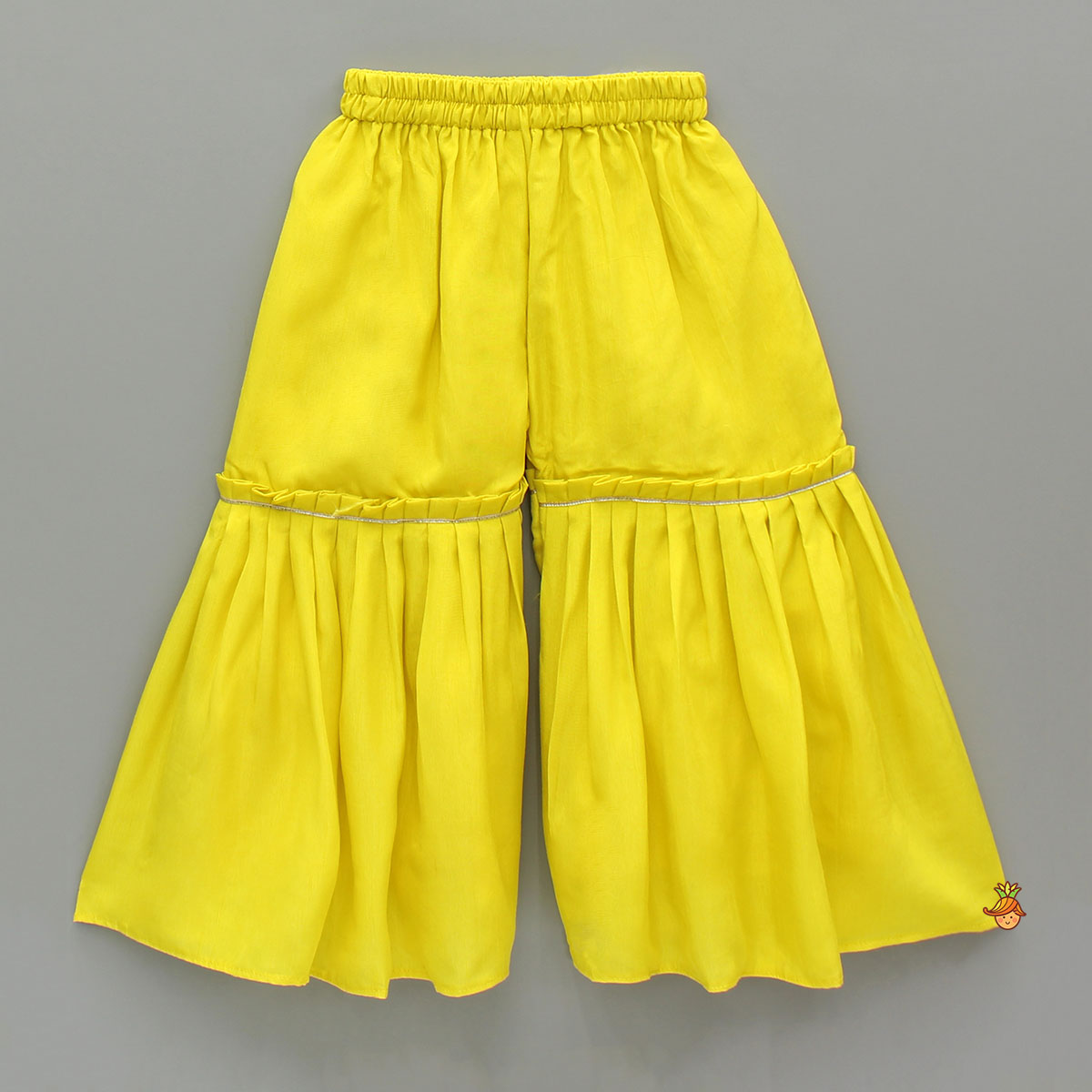 Pre Order: Pink Shibori Printed Tie Up Straps Kurti And Sharara