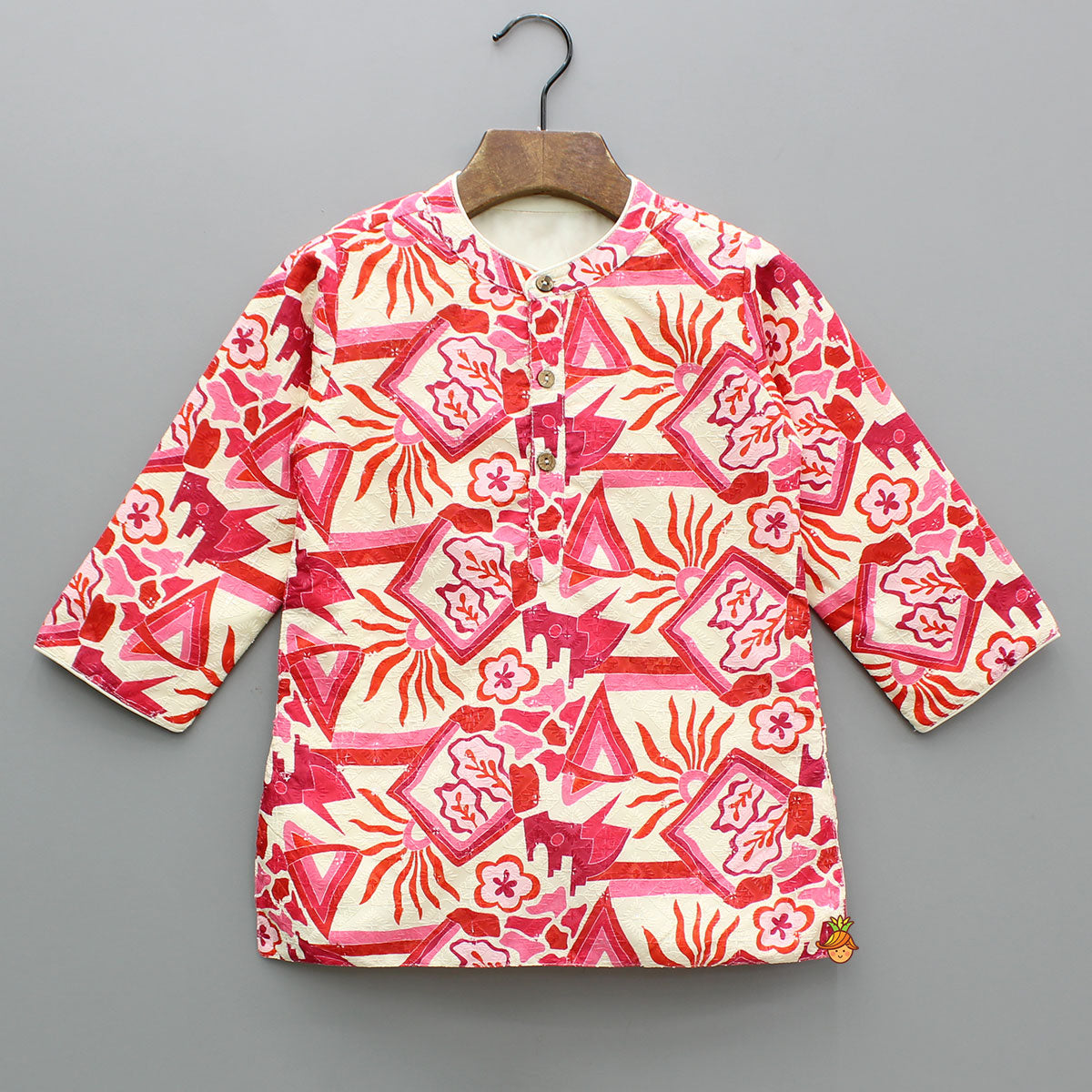 Sequin Embroidered Printed Kurta With Pyjama
