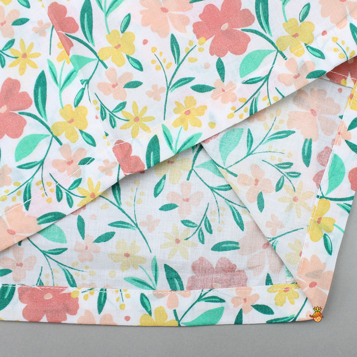 Pre Order: Multicoloured Floral Printed Notch Collar Sleepwear