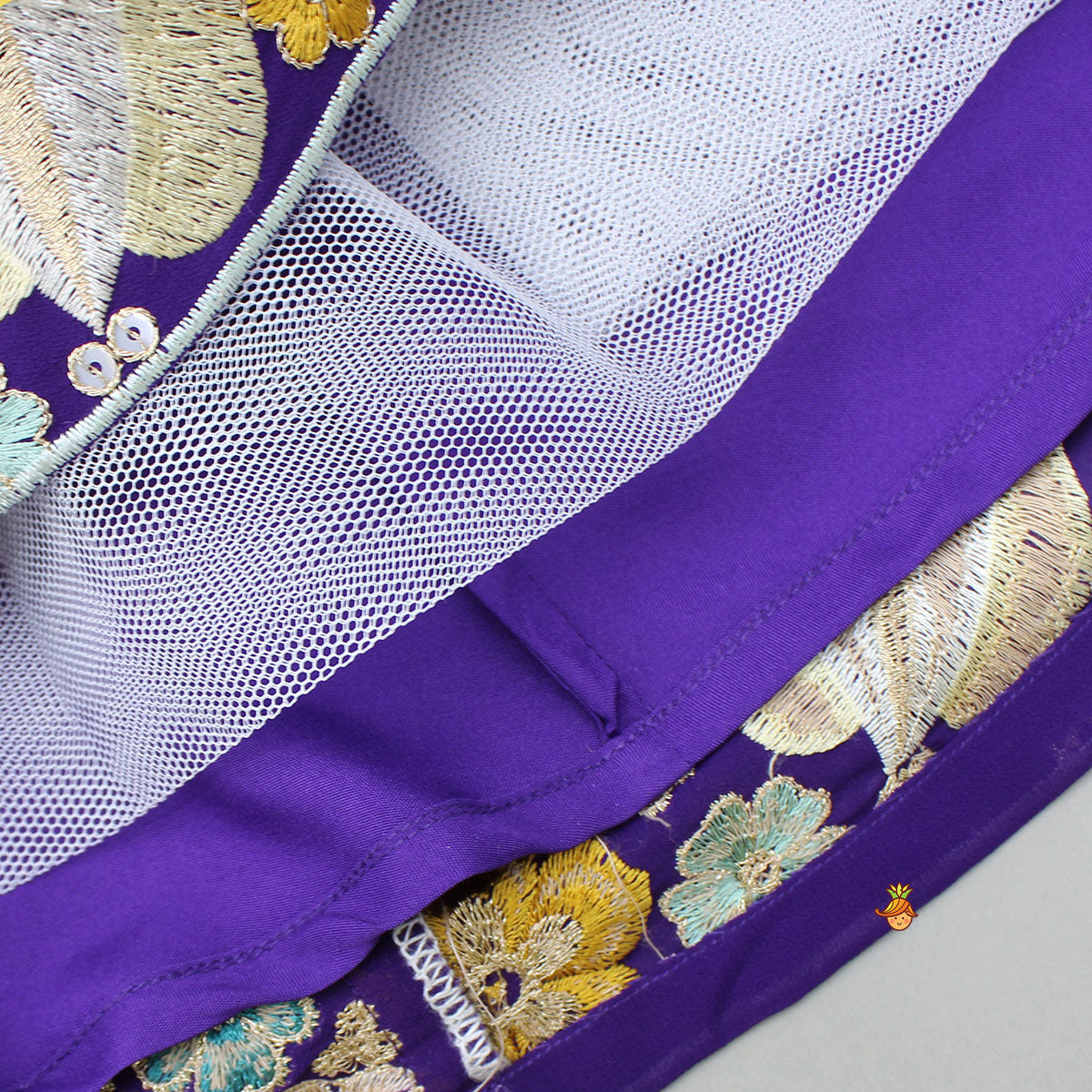 Pre Order: Purple Embroidered Lehenga