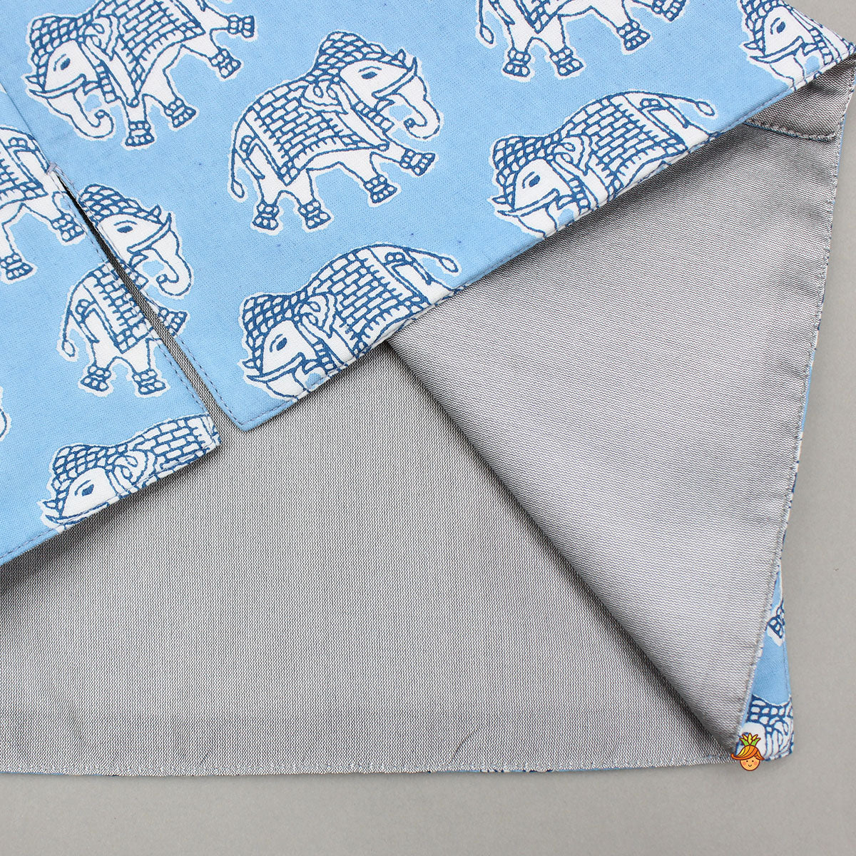 Pre Order: Blue Elephant Printed Jacket