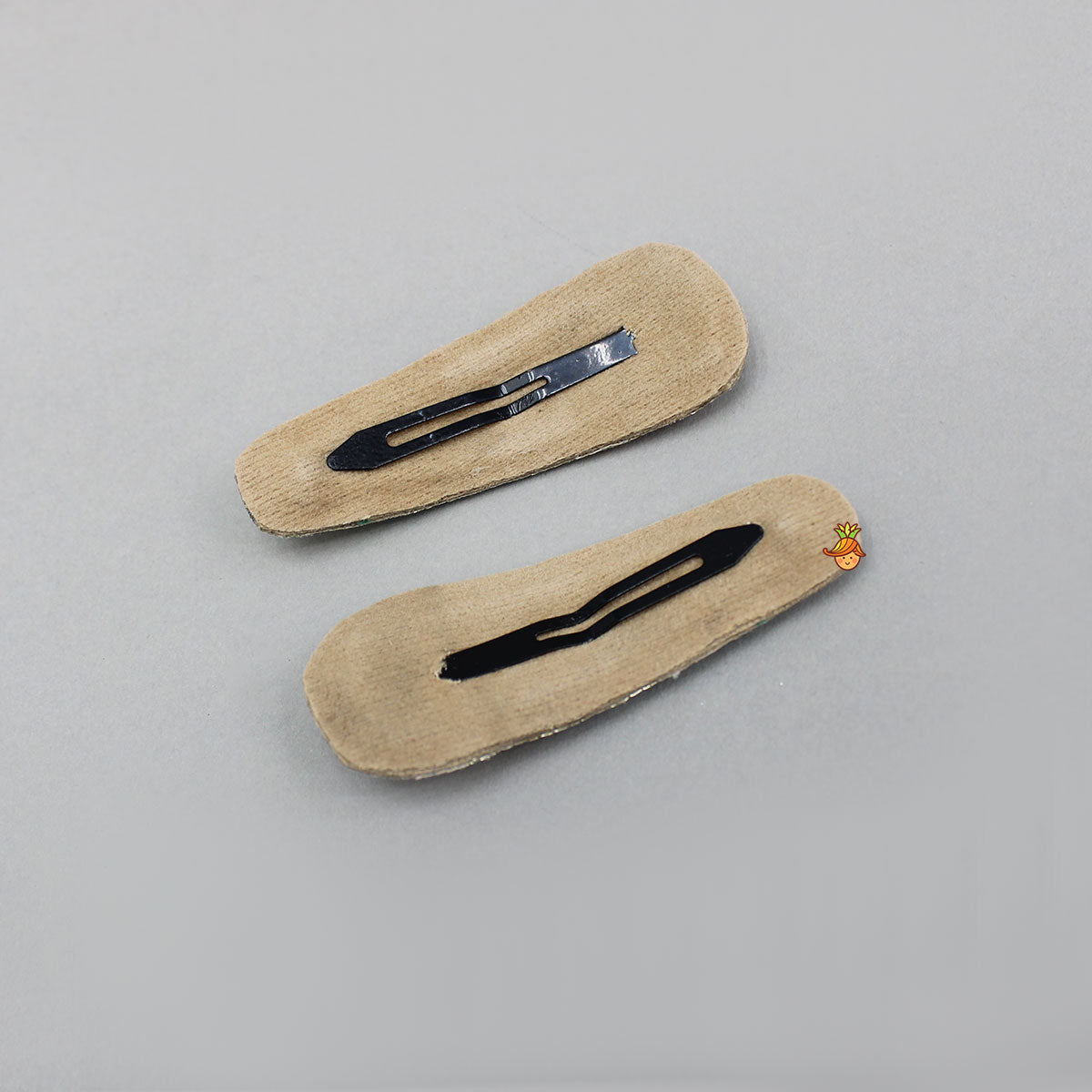 Hand Embroidered Floral Hair Clips