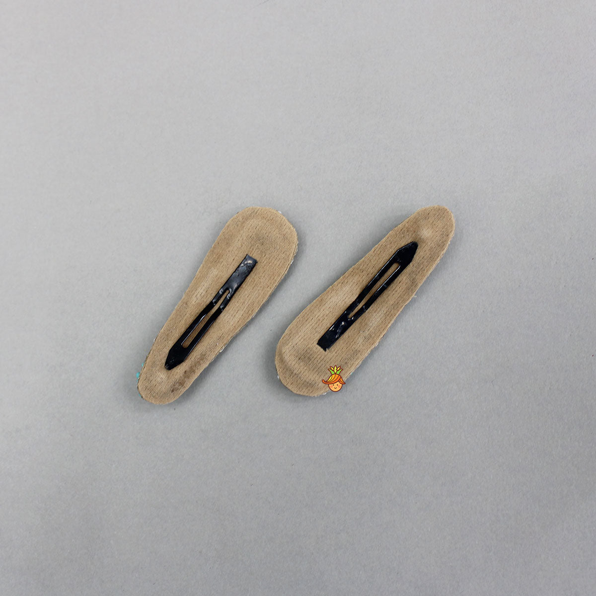 Hand Embroidered Colour Block Hair Clips