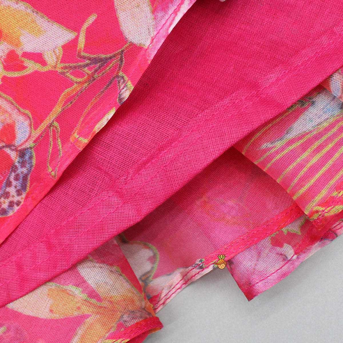 Pre Order: Pink Multicolour Printed Strappy Dress