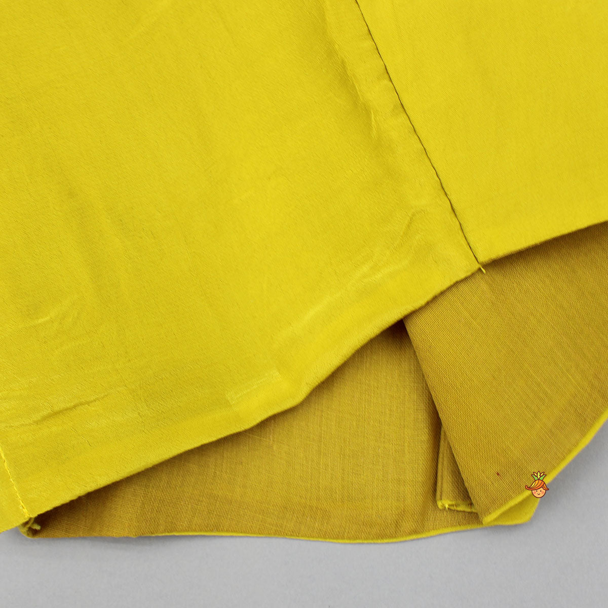 Pre Order: Yellow Strappy Top With Multicolour Printed Cape And Palazzo