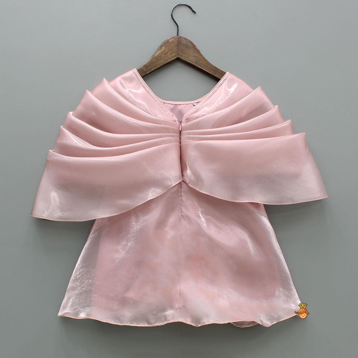 Pre Order: Pink Artificial Flowers Embellished Dress