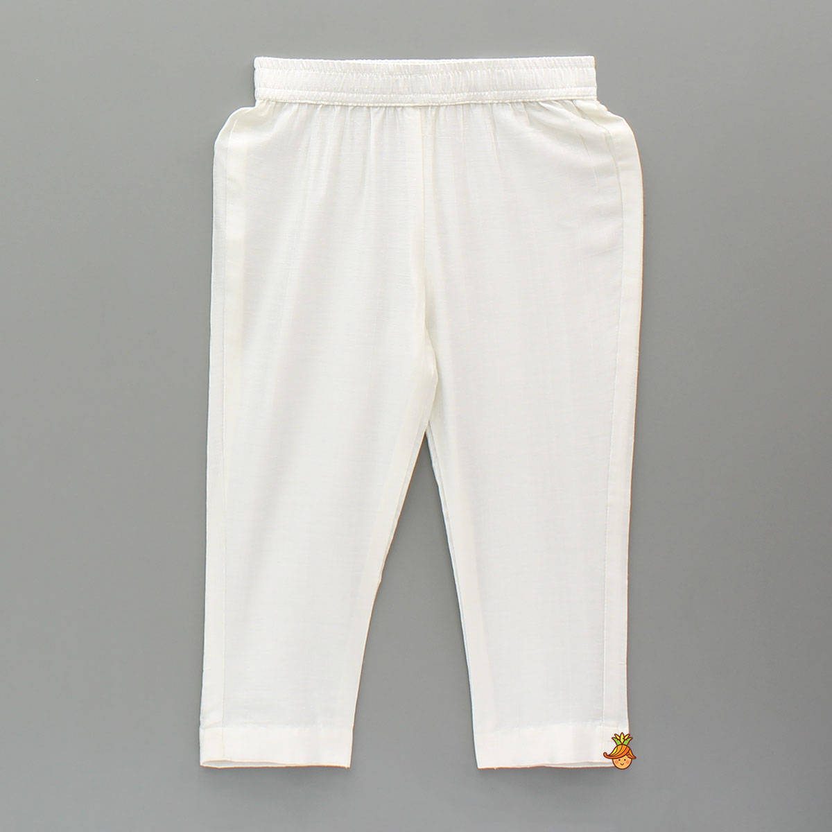 Pink Kurta With Green Print And Pyjama