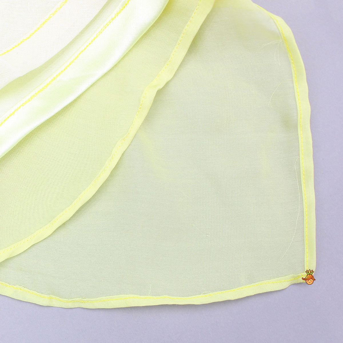 Pre Order: Yellow Embroidered Top And Stylish Layered Lehenga With Dupatta