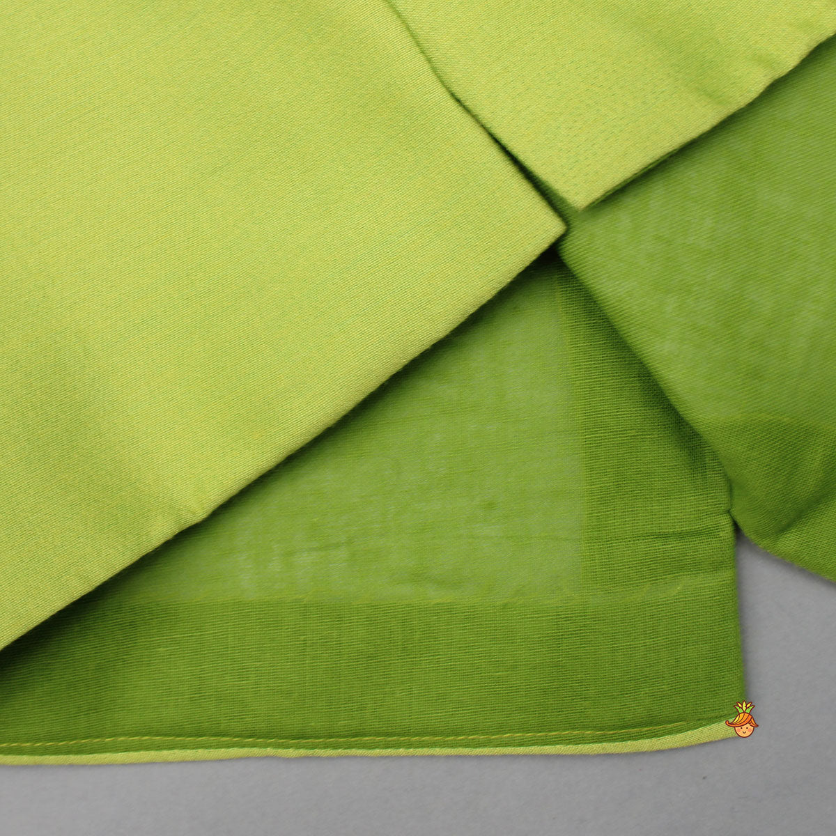 Pre Order: Green Kurta With Bird Embroidered Jacket And Pyjama