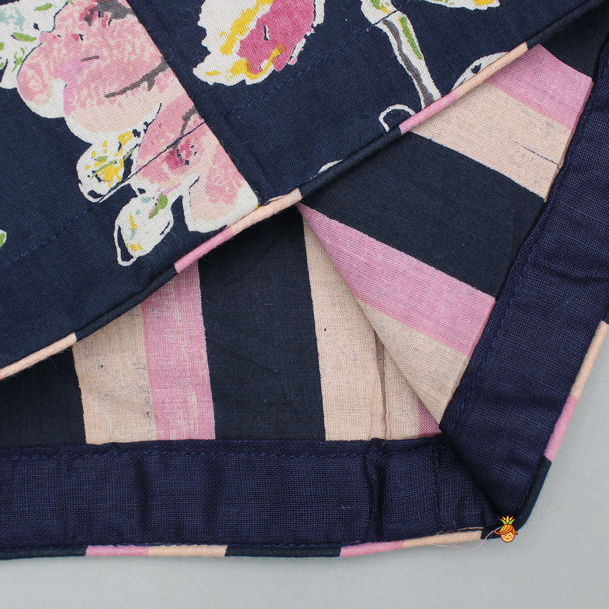 Pre Order: Multicolour Floral Printed Top And Lehenga With Dupatta