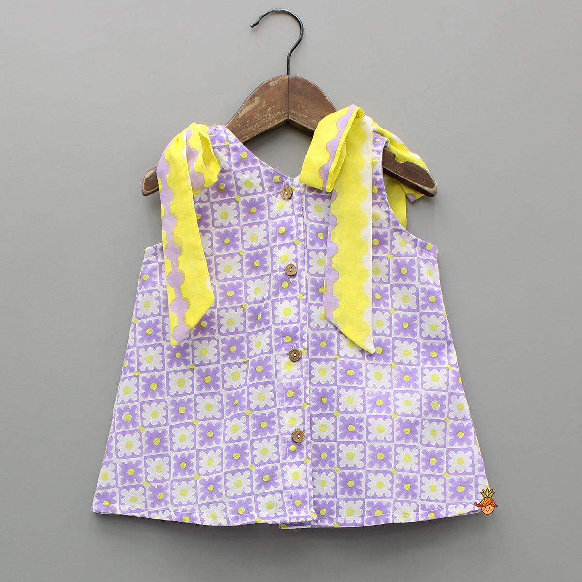 Pre Order: Multicolour Hand Block Floral Printed Top And Shorts