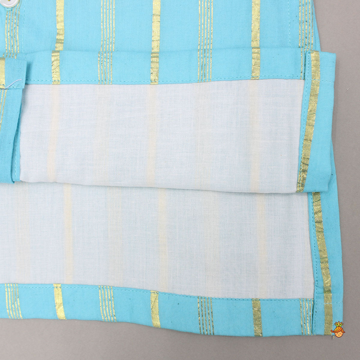 Pre Order: Blue Embellished Kurta And Pyjama