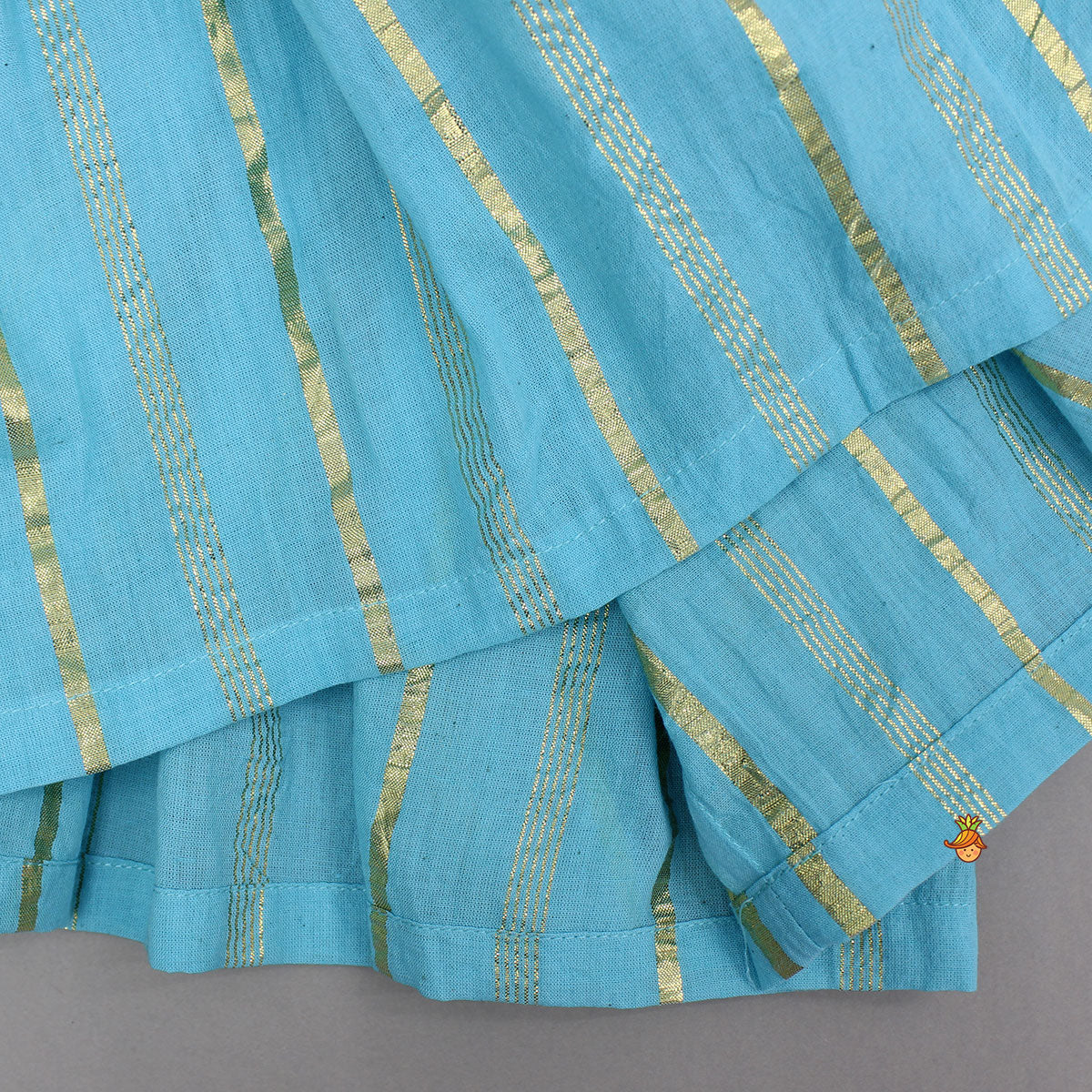 Pre Order: Blue Embellished Kurti And Pant With Dupatta