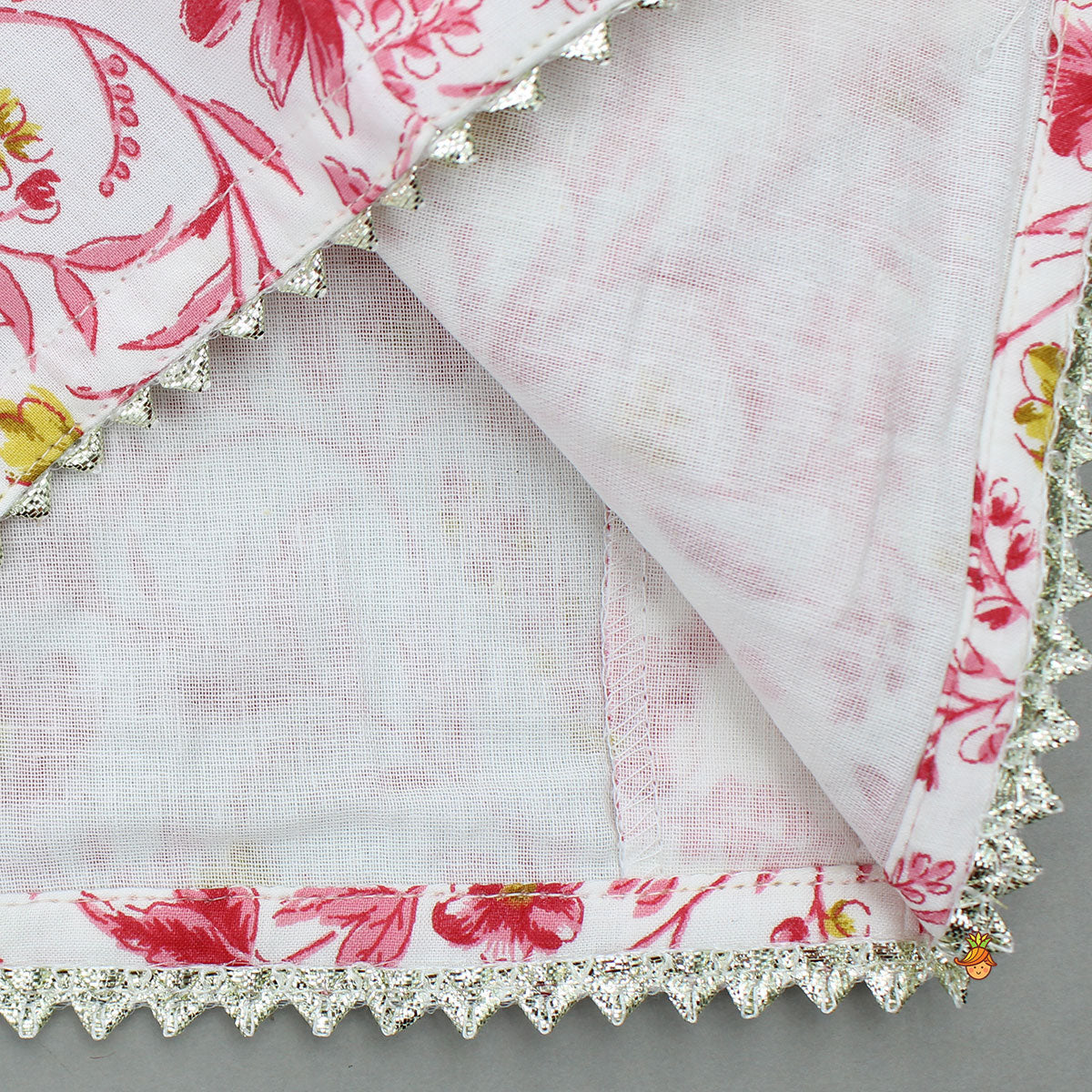 Pre Order: Floral Printed Tie Up Strappy Top And Lehenga