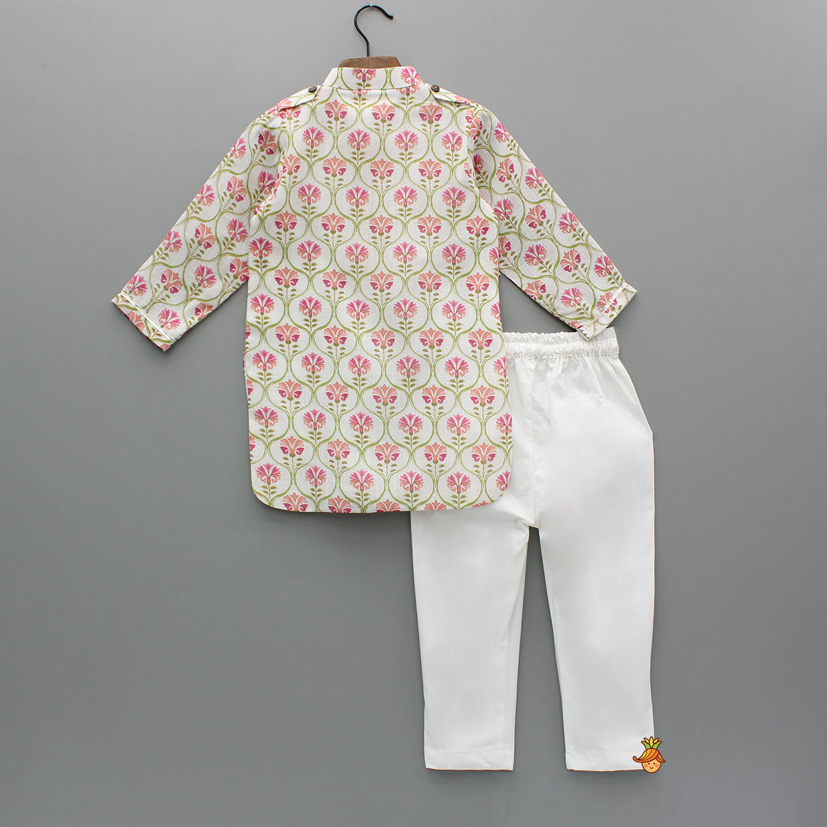 Pre Order: Multicolour Floral Printed Kurta And Pant