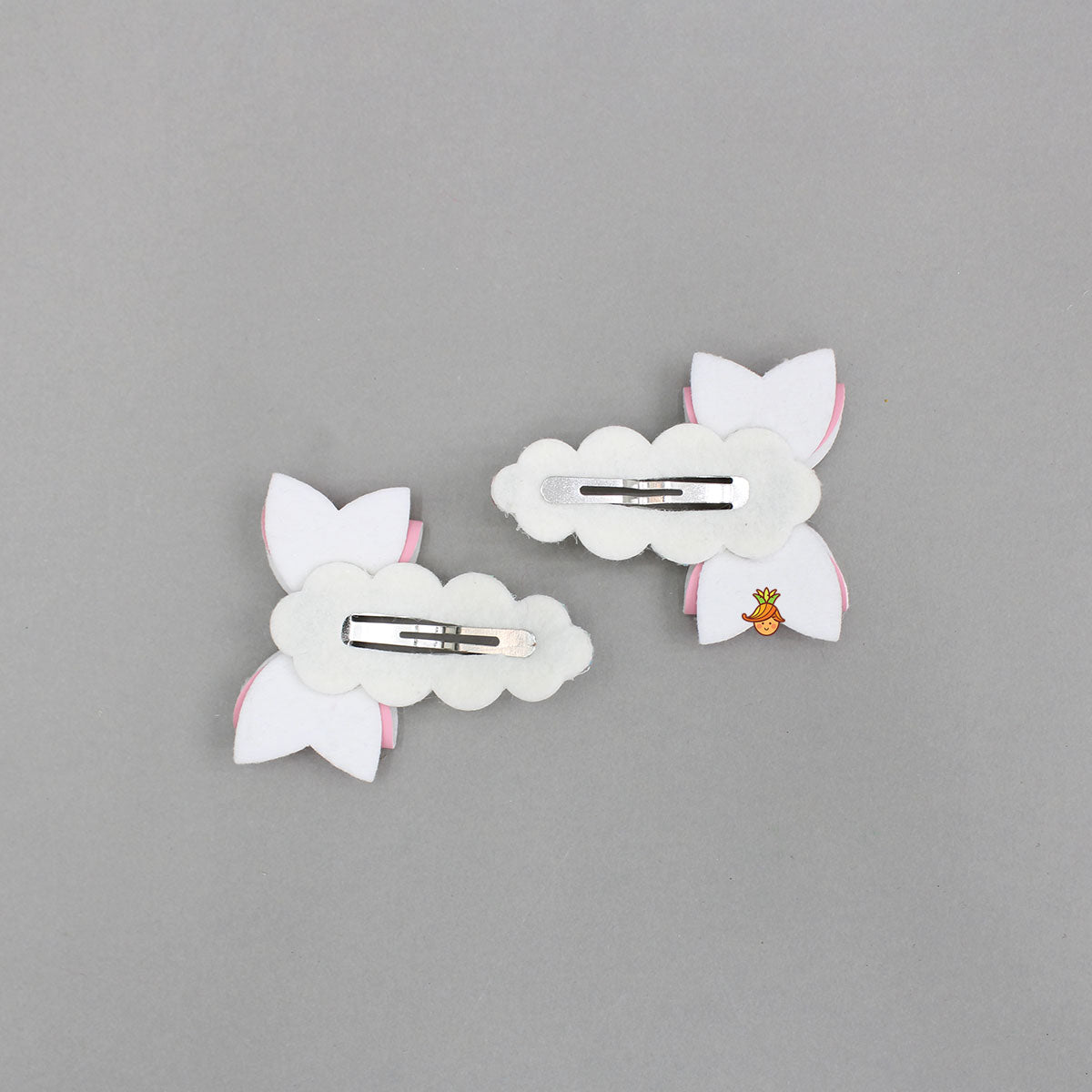Pink Embellished Glittery Hair Clips
