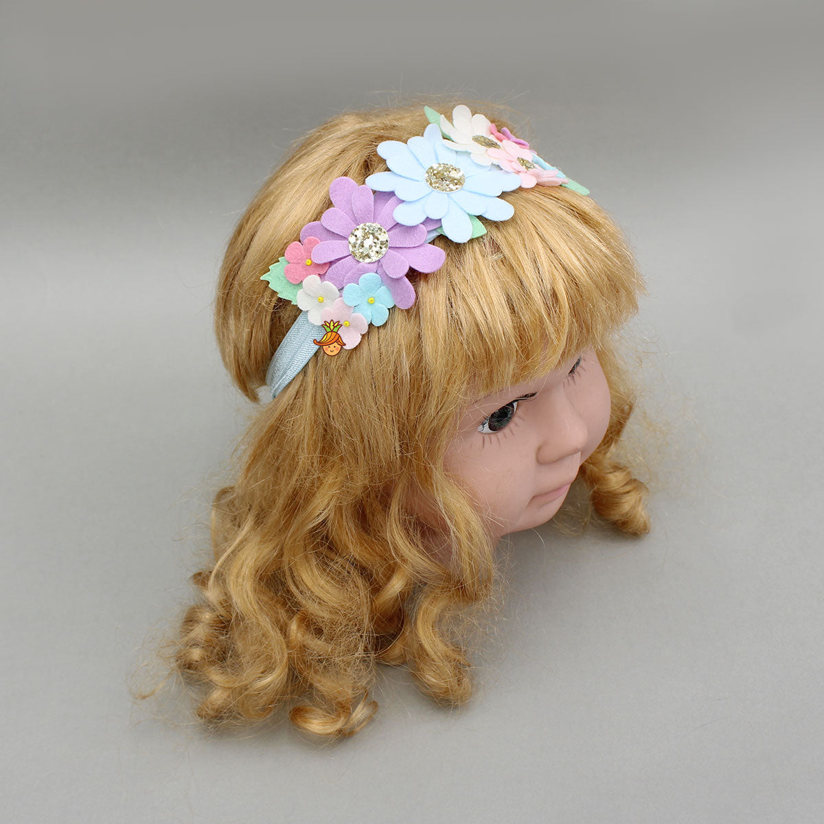 Multicoloured Artificial Flower Embellished Head Band