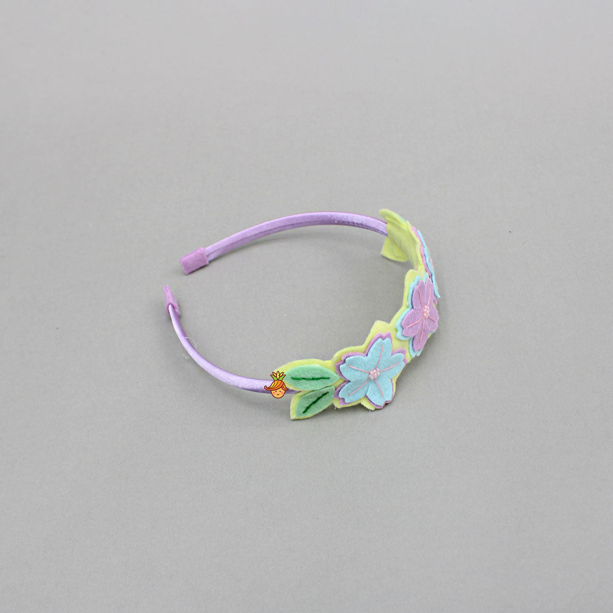 Multicoloured Artificial Flower Embellished Hairband