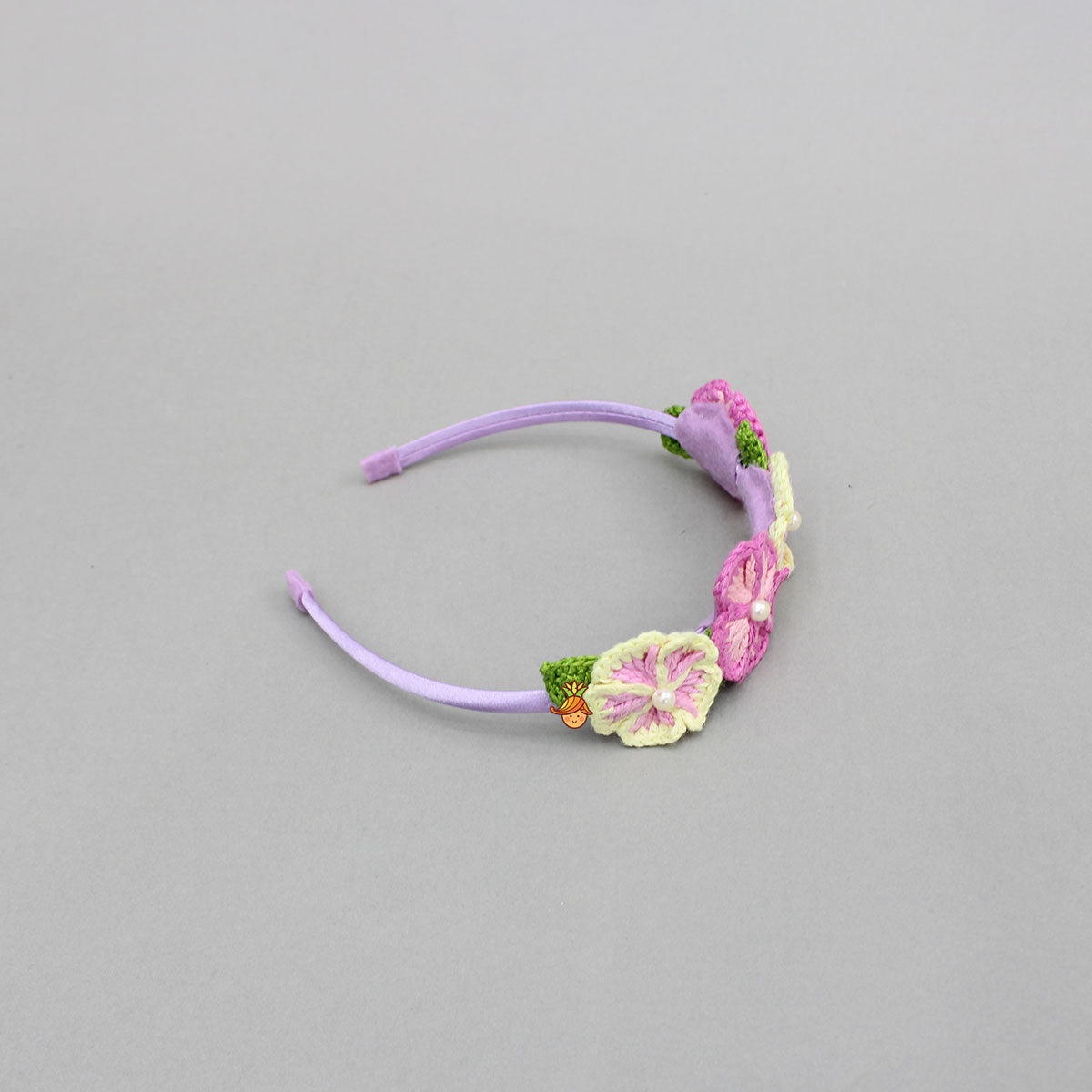 Crochet Flowers Embellished Hairband