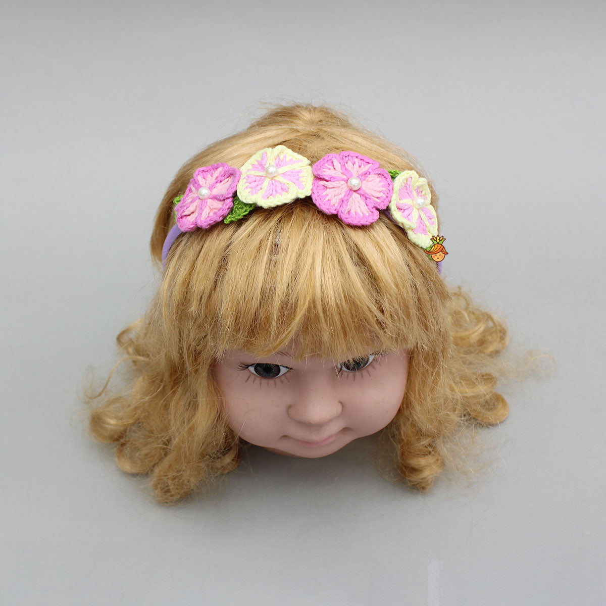 Crochet Flowers Embellished Hairband