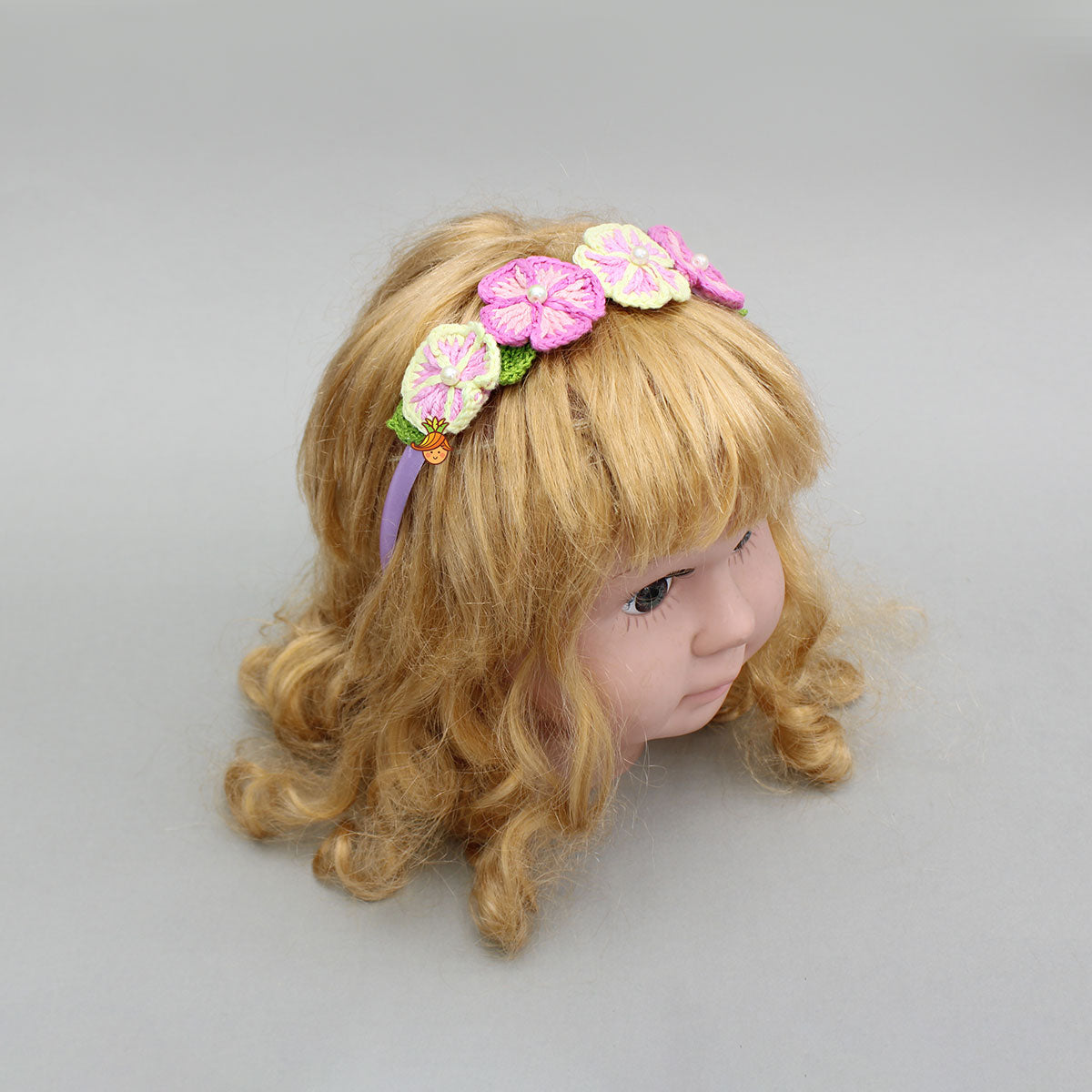 Crochet Flowers Embellished Hairband