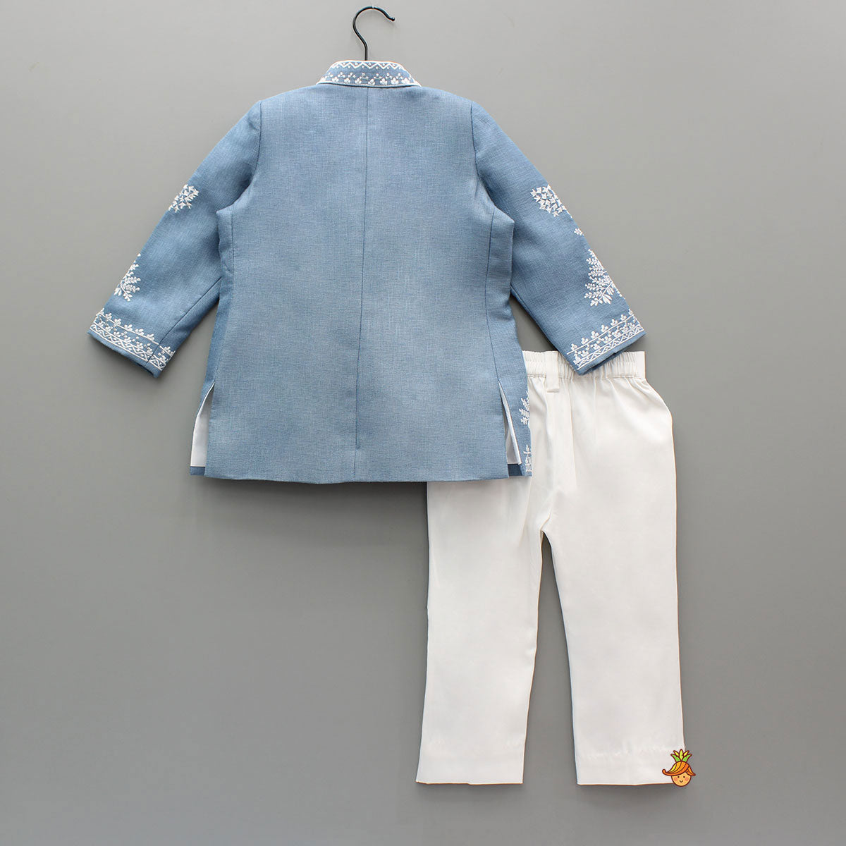 Pre Order: Bird Embroidered Sherwani And Pant